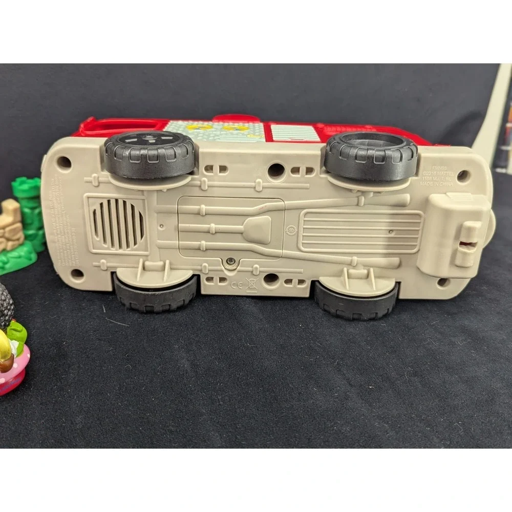 Lot of Mattel Fisher-Price Little People Fire Truck Concrete Mixer Car Princess